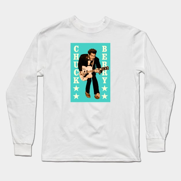 Chuck Berry Long Sleeve T-Shirt by PLAYDIGITAL2020